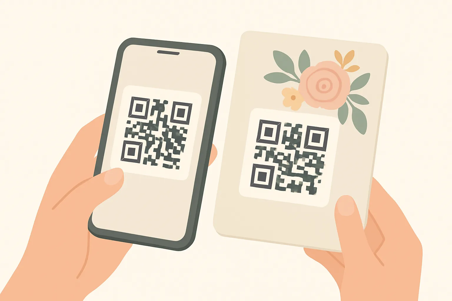 Ilustrasi cara Membuat QR Code Undangan Pernikahan Digital
