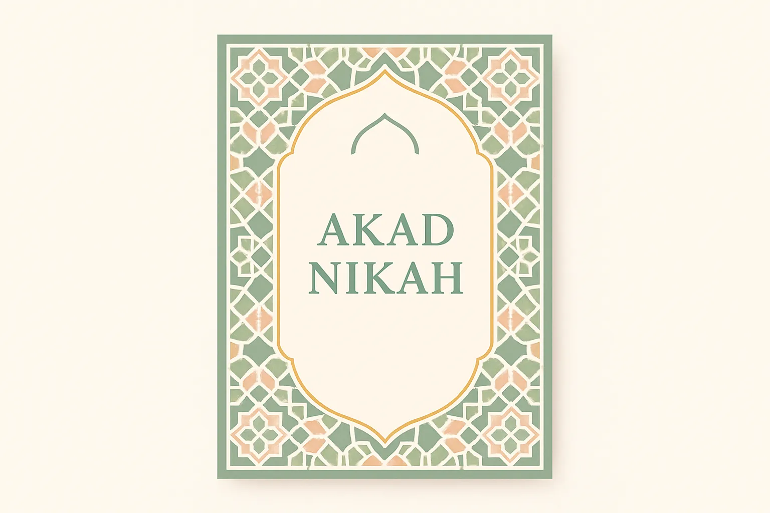 Ilustrasi contoh Teks Undangan Akad Nikah (Islami & Formal)