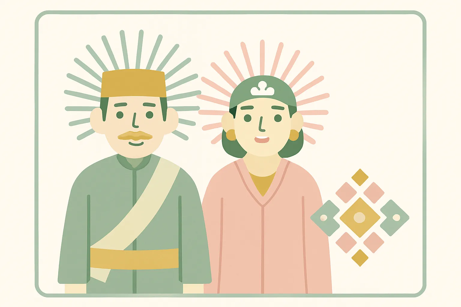 Ilustrasi tema Undangan Betawi