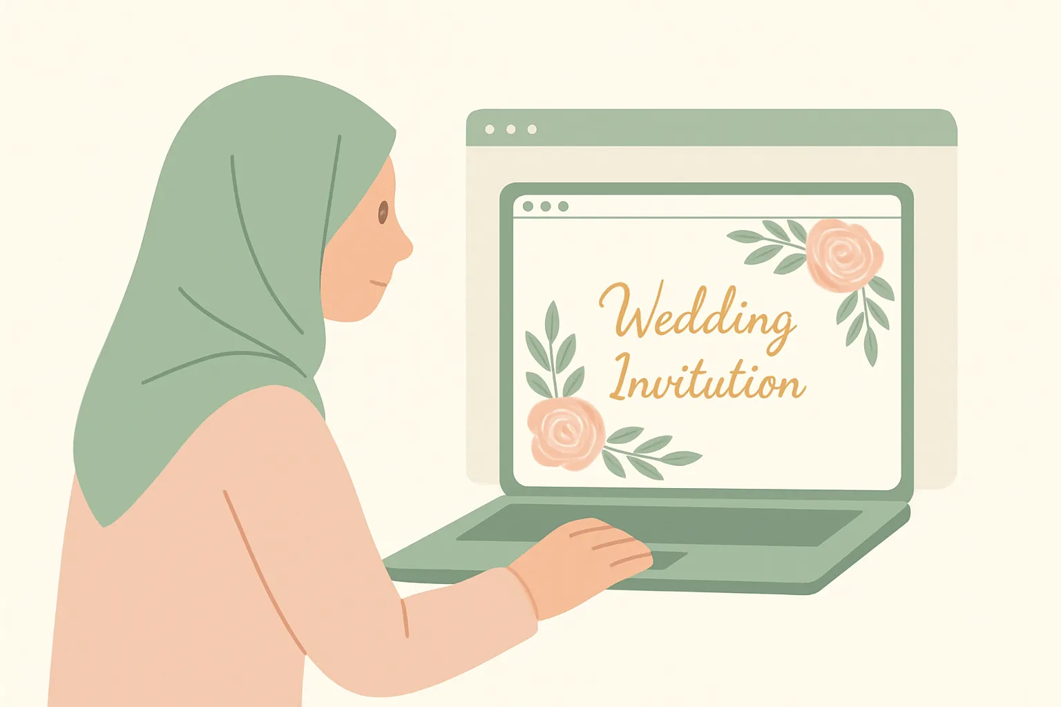 Ilustrasi undangan Digital Tanpa Aplikasi