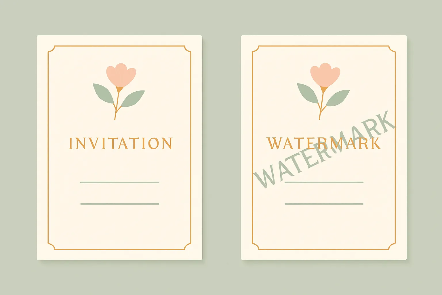 Ilustrasi undangan digital tanpa watermark